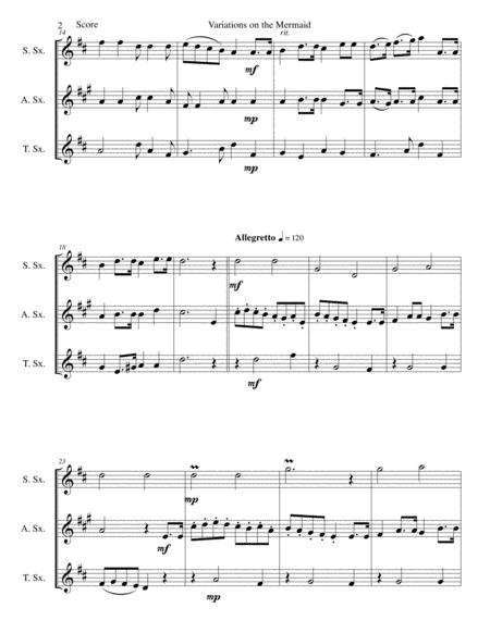 Variations On The Mermaid For Saxophone Trio Page 2