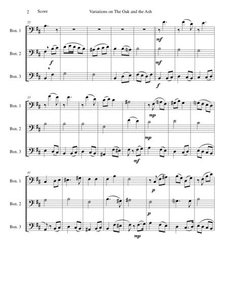 Variations On The Oak And The Ash A North Country Maid For Bassoon Trio Page 2