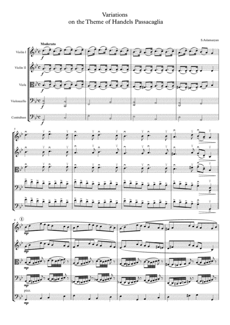 Variations On The Theme Of Handels Passacaglia Page 2