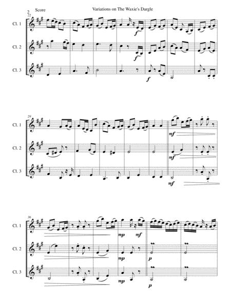 Variations On The Waxies Dargle Or The Girl I Left Behind Me For Clarinet Trio Page 2