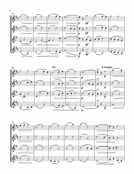 Veni Creator Spiritus Aatb Sax Quartet Score And Parts Page 2