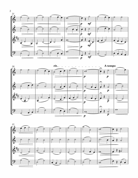 Veni Creator Spiritus Wind Quartet Score And Parts Page 2