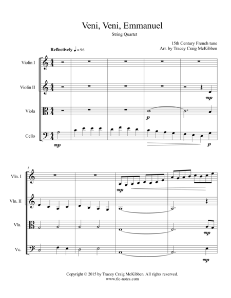 Veni Veni Emmanuel For String Quartet Page 2