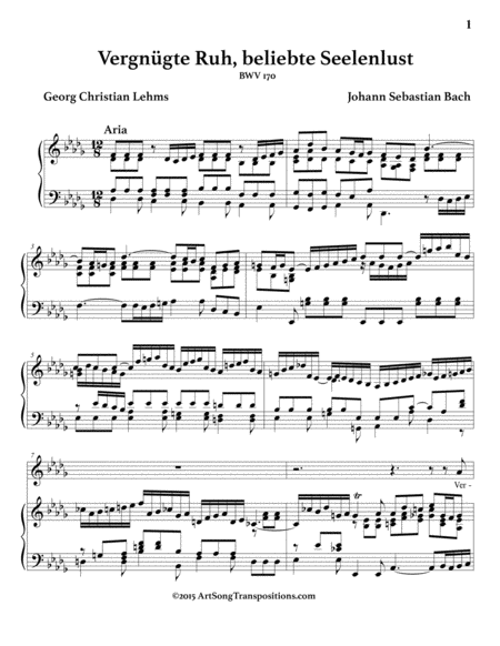 Vergngte Ruh Beliebte Seelenlust D Flat Major Page 2