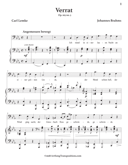 Verrat Op 105 No 5 C Minor Bass Clef Page 2