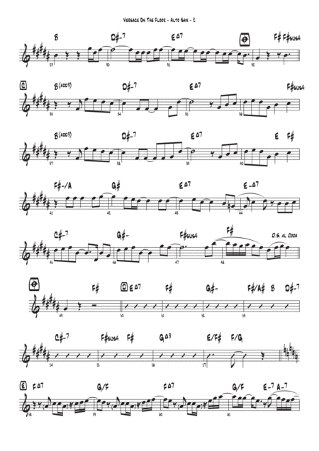 Versace On The Floor Bruno Mars Alto Sax Page 2