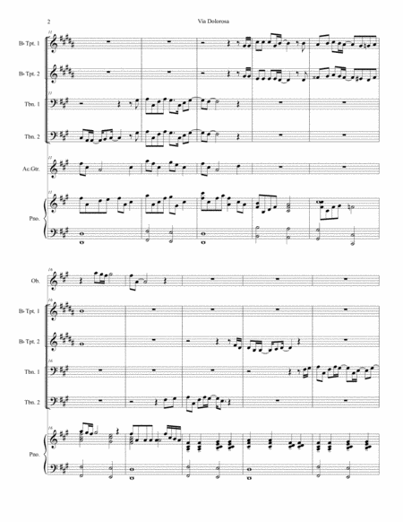 Via Dolorosa For Brass Quartet Alternate Version Page 2
