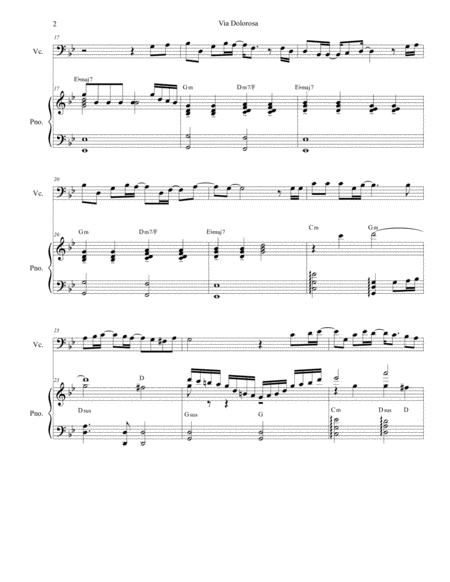 Via Dolorosa For Cello Solo And Piano Page 2