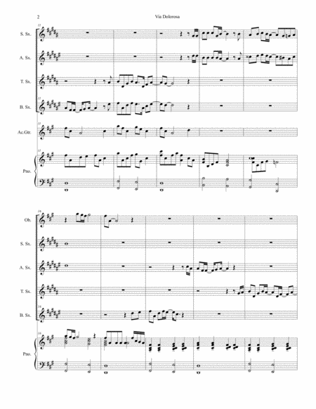 Via Dolorosa For Saxophone Quartet Page 2