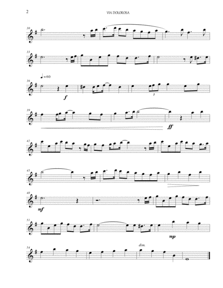 Via Dolorosa For Solo Flute Page 2