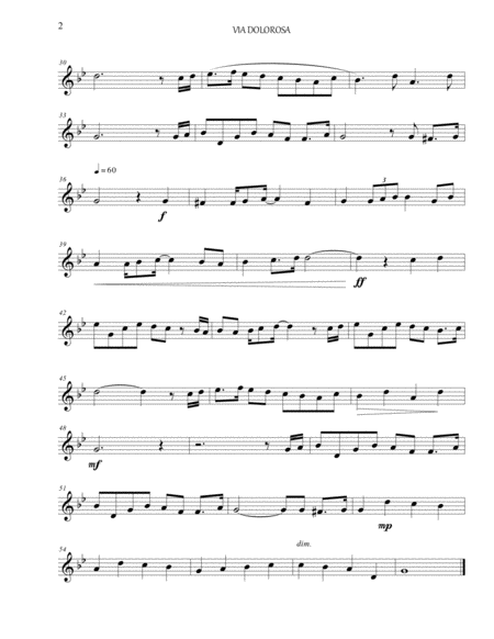 Via Dolorosa For Solo Violin Page 2