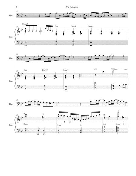 Via Dolorosa For Trombone Solo And Piano Page 2