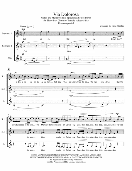 Via Dolorosa Ssa A Cappella Page 2