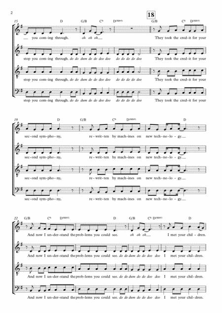 Video Killed The Radio Star Satb A Cappella Page 2