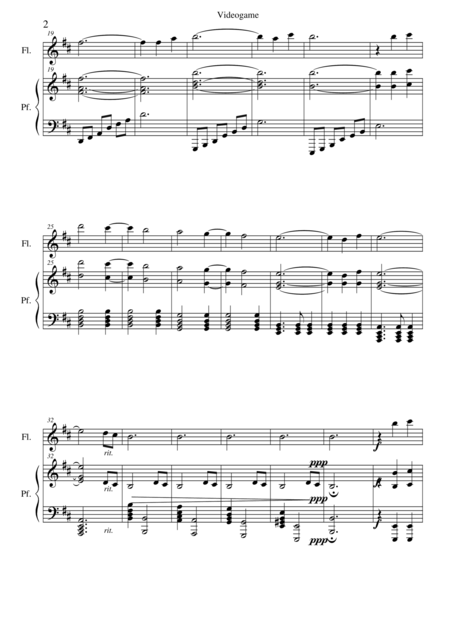 Videogame Per Flute And Piano Page 2