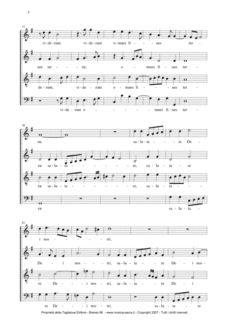 Viderunt Omnes Fines Terrae For Satb Choir Page 2