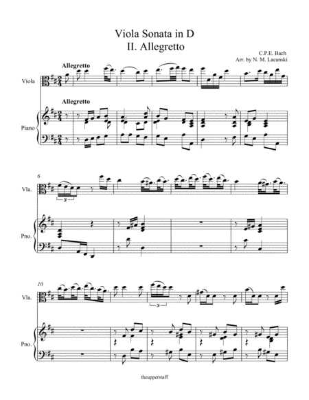 Viola Sonata In D Ii Allegretto Page 2