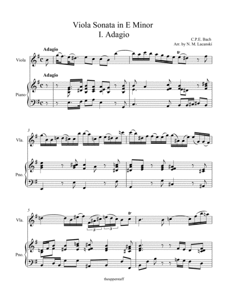 Viola Sonata In E Minor I Adagio Page 2