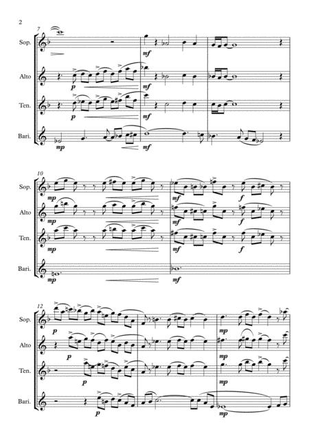 Violet From Rainbow Suite Saxophone Quartet Page 2