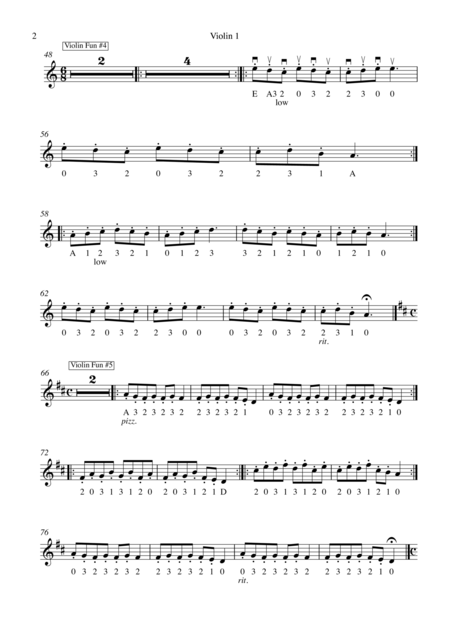 Violin Fun Ten Easy Duets For Two Violins Piano Page 2