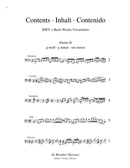 Violoncello Partita 2 Bach Urtext Page 2