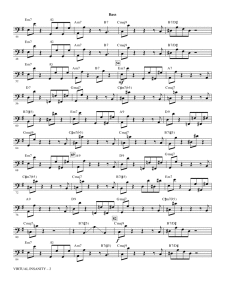 Virtual Insanity Arr Mark Brymer Bass Page 2