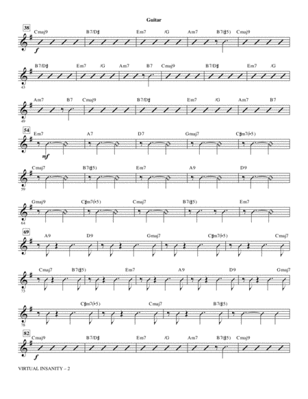 Virtual Insanity Arr Mark Brymer Guitar Page 2