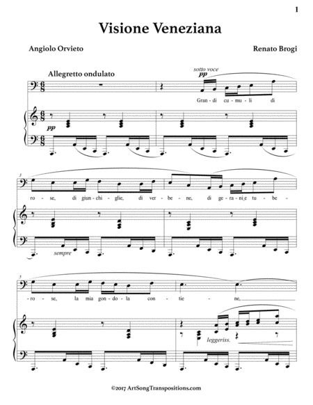 Visione Veneziana A Minor Bass Clef Page 2