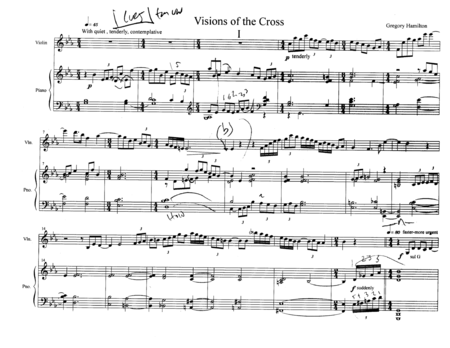 Visions Of The Cross For Violin And Piano Page 2