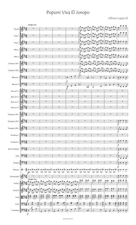 Viva El Joropo For Orchestra Page 2