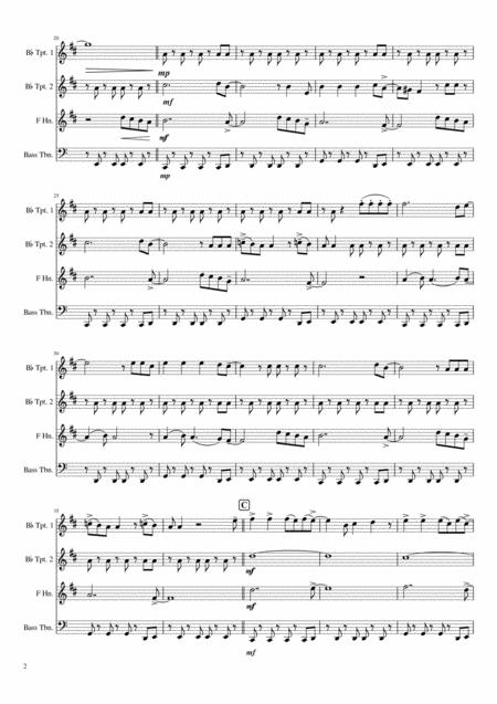 Viva La Vida Coldplay For Brass Quartet Page 2