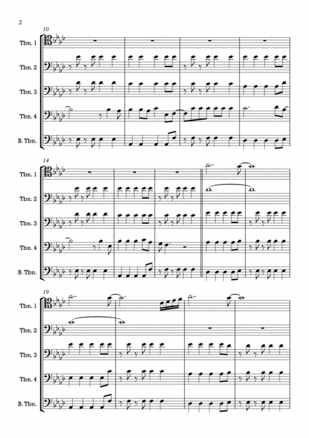 Viva La Vida Trombone Quintet Page 2