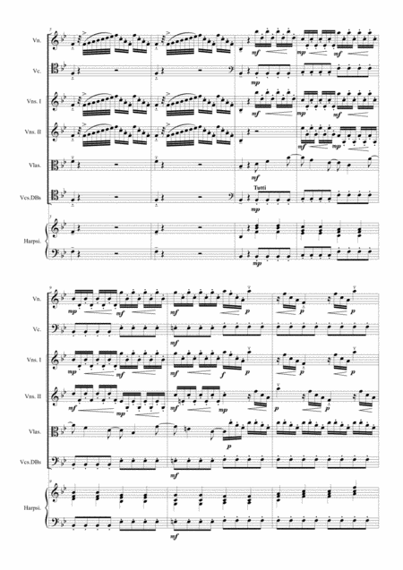 Vivaldi Concerto In B Flat Rv 547 For Violin Cello Strings And Harpsichord Page 2