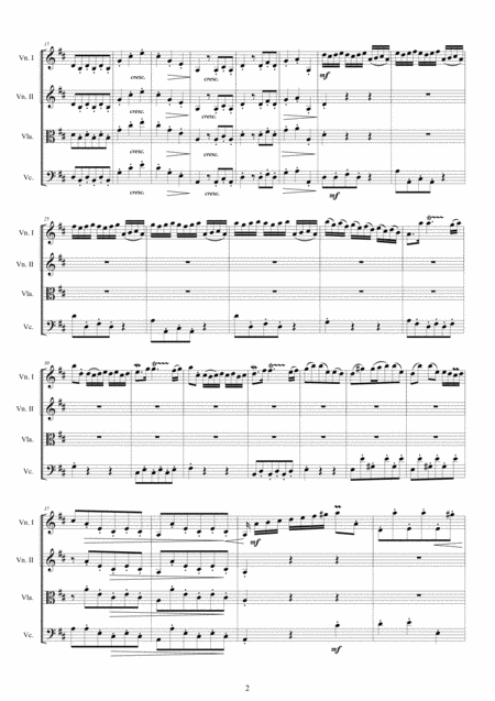 Vivaldi Concerto No 11 In D Major Op 4 Rv 204 For String Quartet Page 2