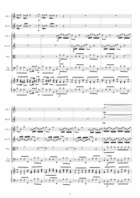 Vivaldi Double Concerto In C Major Rv 534 For Two Oboes Strings And Cembalo Page 2