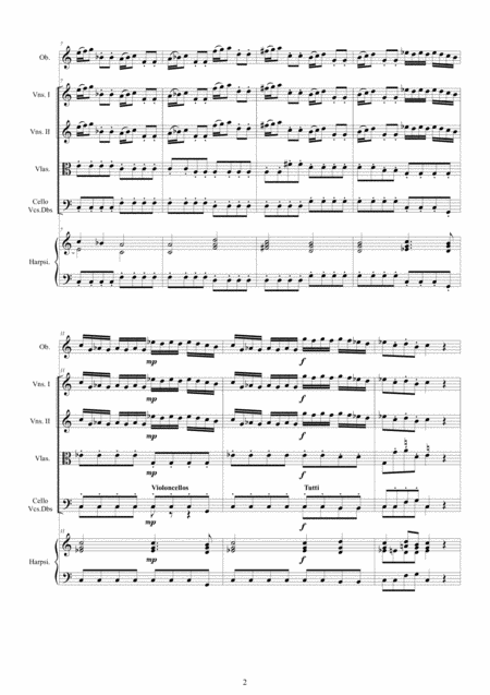 Vivaldi Oboe Concerto In C Major Rv 451 For Oboe Strings And Harpsichord Page 2