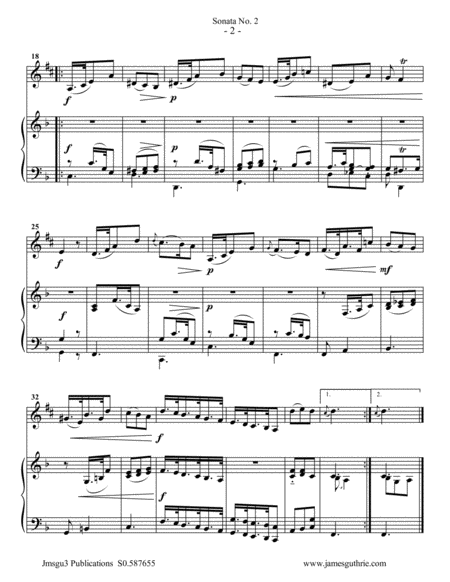 Vivaldi Sonata No 2 For Alto Clarinet Piano Page 2