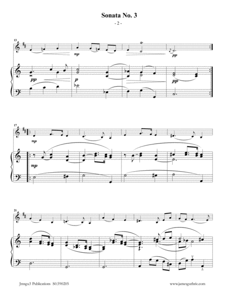 Vivaldi Sonata No 3 For Bass Clarinet Piano Page 2