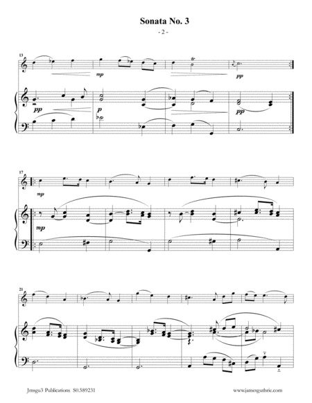 Vivaldi Sonata No 3 For Piccolo Piano Page 2