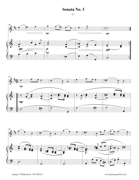 Vivaldi Sonata No 3 For Soprano Sax Piano Page 2