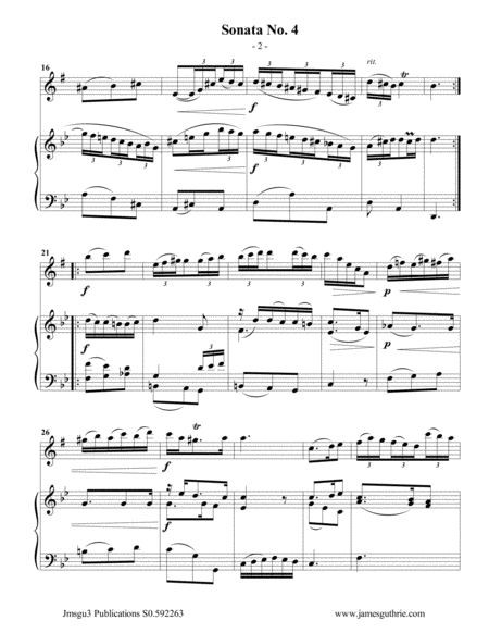 Vivaldi Sonata No 4 For Alto Sax Piano Page 2