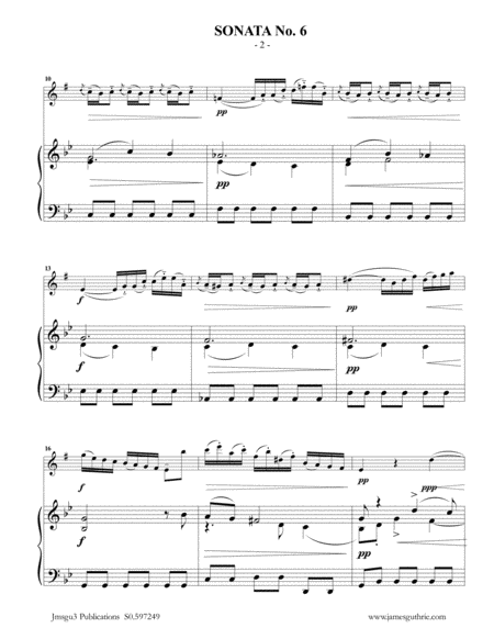 Vivaldi Sonata No 6 For Baritone Sax Piano Page 2