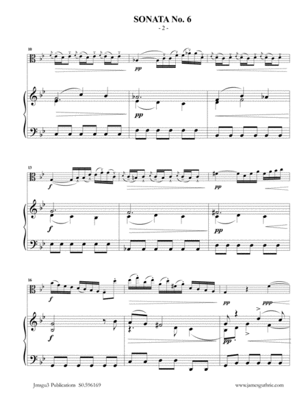 Vivaldi Sonata No 6 For Viola Piano Page 2