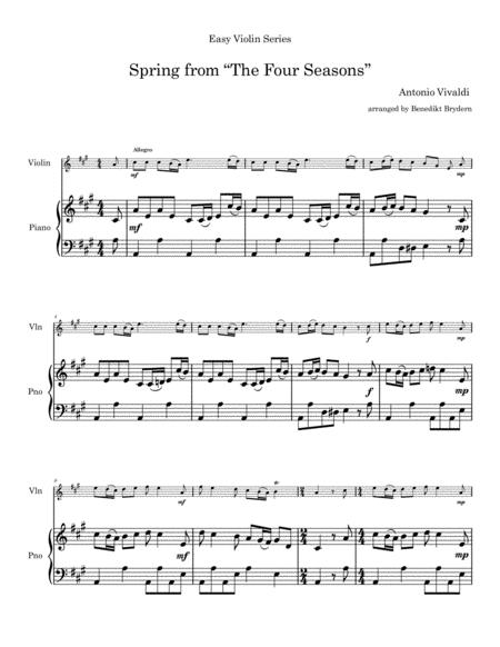 Vivaldi Spring Easy Violin Page 2