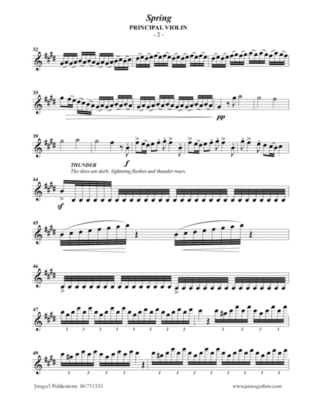 Vivaldi Spring From The Four Seasons For Violin String Quartet Page 2