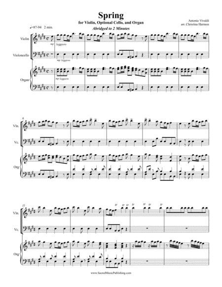 Vivaldi Spring Violin Cello And Keyboard Page 2