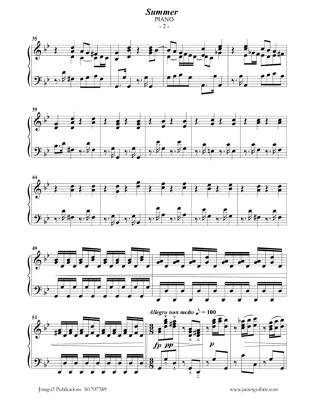 Vivaldi Summer From The Four Seasons For English Horn Piano Page 2