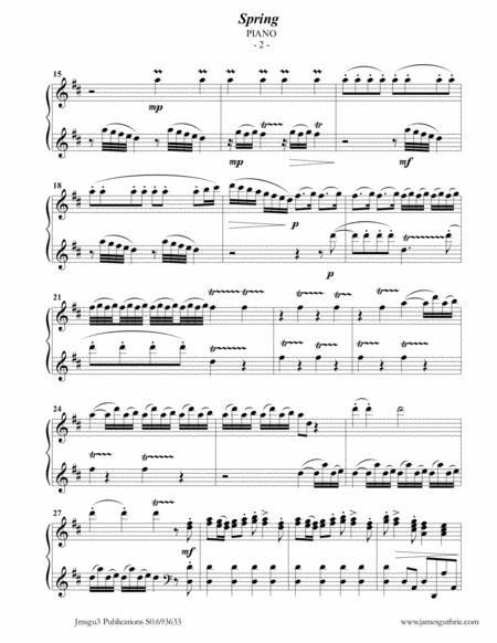 Vivaldi The Four Seasons Complete For Flute Piano Page 2