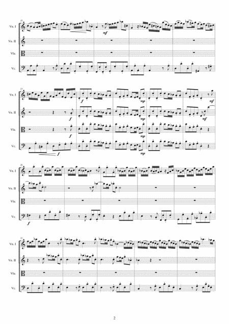 Vivaldi Violin Concerto In A Minor Rv 357 Op 4 No 4 For String Quartet Page 2