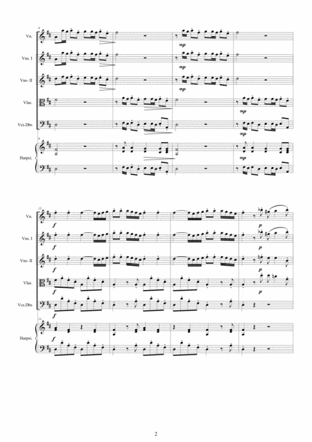 Vivaldi Violin Concerto No 11 In D Major Rv 210 Op 8 For Violin Strings And Harpsichord Page 2